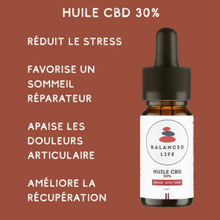Huile CBD 30% Broad Spectrum Bio – 10ml