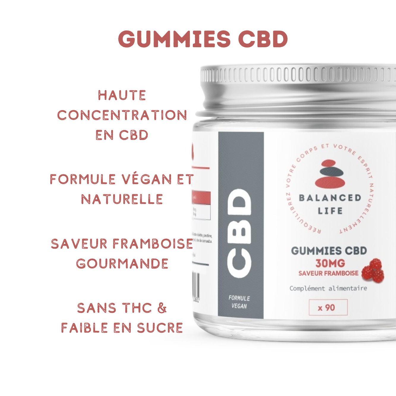 Gummies CBD Vegan 90x30mg – la détente à l’état pur