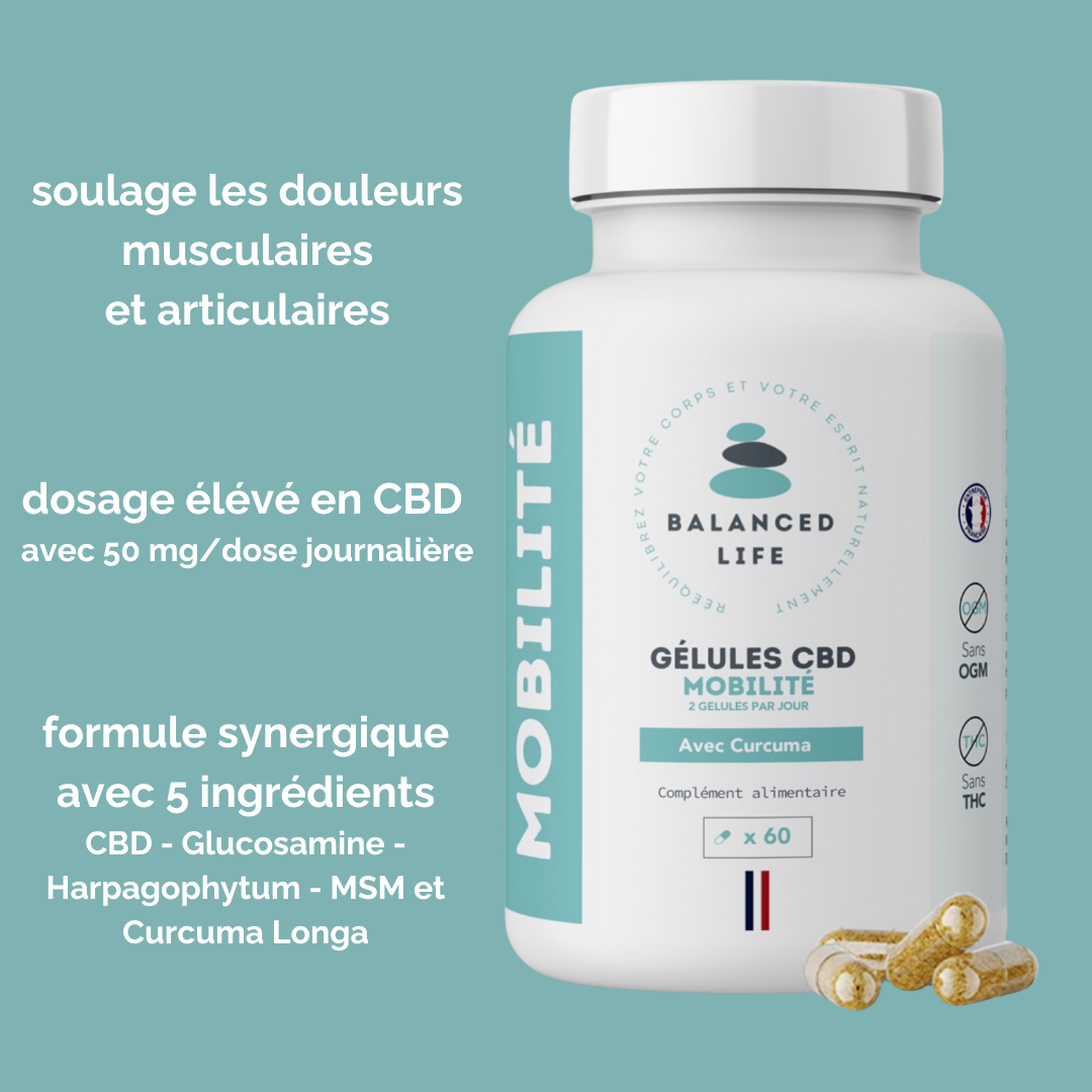 Gélules CBD Mobilité – 30 jours