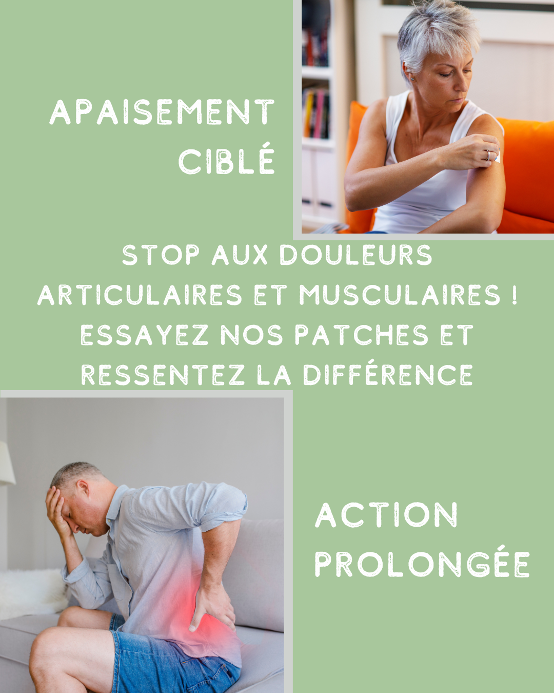 Patchs CBD+ Muscles & Articulations 12x45mg – soulagement ciblé & longue durée