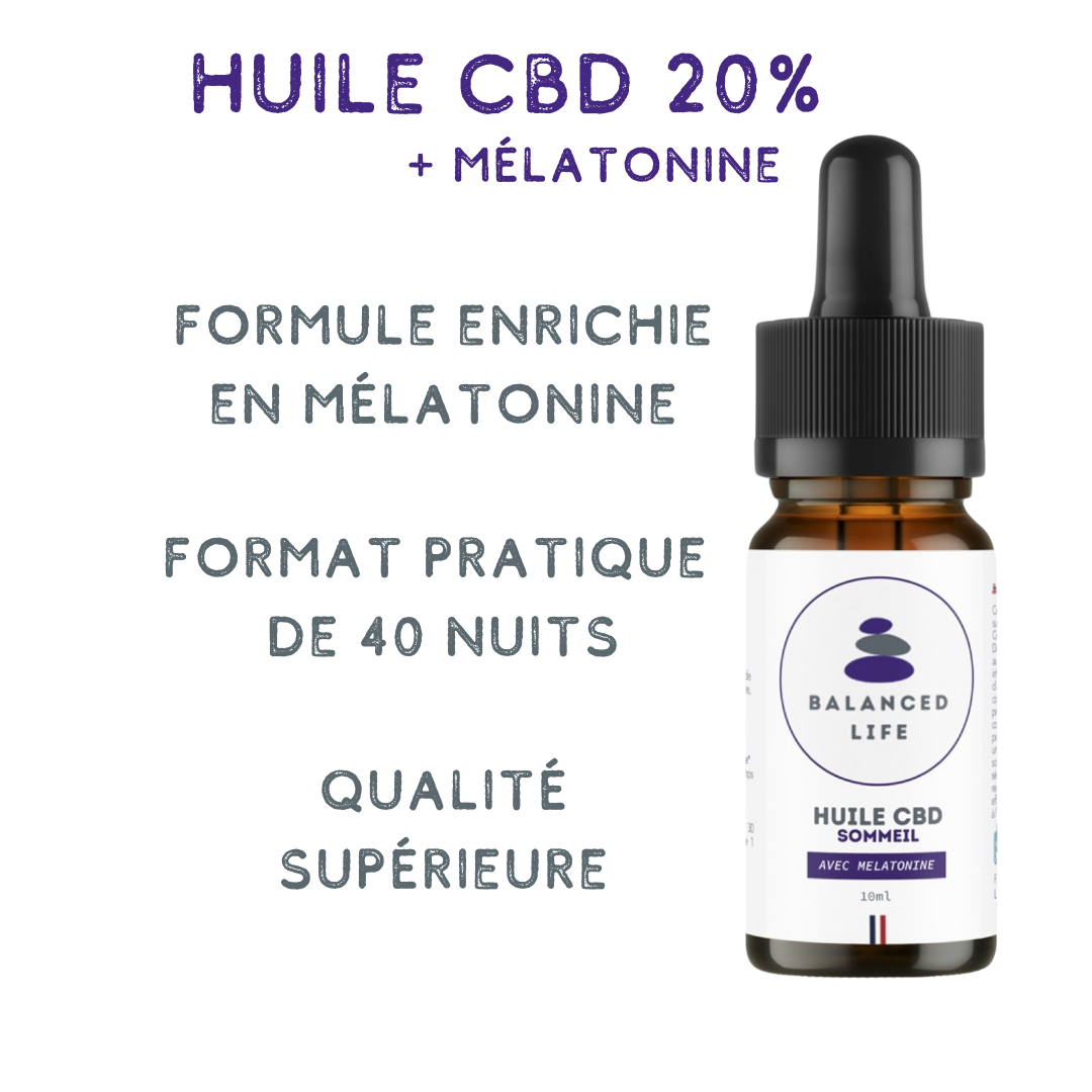 Huile CBD Sommeil 20% 40 nuits fraise – Votre compagnon pour des nuits paisibles
